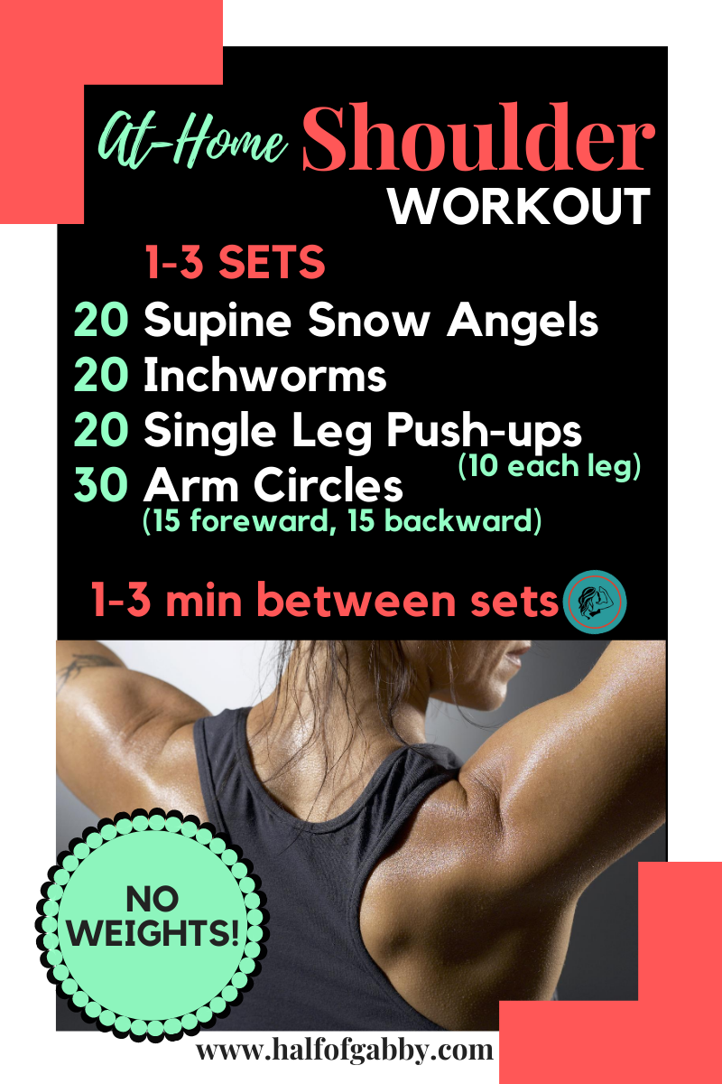 SHAPELY SHOULDERS WORKOUT No Weights Half of Gabby